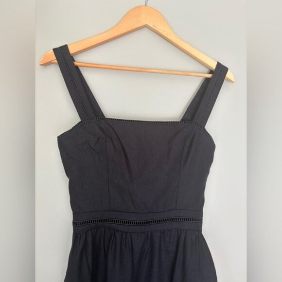 NEW Reformation Everett Sleeveless Linen Embroidered Midi Dress | US 2 UK 6 - Picture 10 of 13